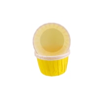 Cupcake Kalıbı Orta Boy Düz Renk 50x39 Mm 50 Adet Sarı
