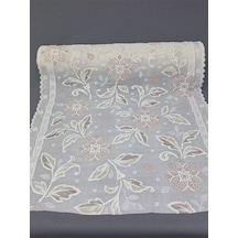 Pvc Küpür Dantel Raf Ve Dolap Örtüsü Runner Kahverenği Kpr1123k 50 X 200