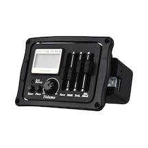 Skycity Gitar Pickup Eq B-12 Akustik Klasik Iç Mikrofonlu Tel Ayarlı Lcd Ekranlı 9v Pil İle Çalma Ses Alıcı