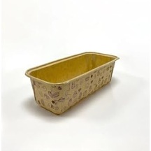 25'li Jumbo Büyük Boy Baton Kek Kalıbı Kraft Kek Desenli Muffin Kek Kapsülü, 23x7 Cm Diğer