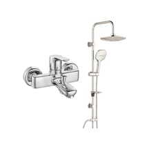 Eca Luna Banyo Bataryası+t-may Banyo Ayvacık Elips Tepe Duş Takım Krom