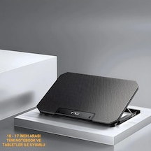 Polham Hızı Ayarlanabilir Laptop Soğutucu Notebook Standı - 4 Kademeli Yükseklik Ayarlı, 2 Usb Girişli Stand