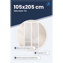Mıknatısılı Tül Sineklik 105x205 Cm Otomatik Kapanan Sinek Perdes