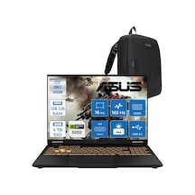 Asus TUF Gaming F16 FX608JHR-WRV055F30 i7-14650HX 128 GB 4 TB SSD 8 GB RTX5050 15.6" Free Dos Dizüstü Bilgisayar + Çanta