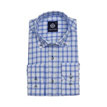 Erkek Ekose Klasik Uzun Kol Gömlek Oxford Bgl-st02987 001