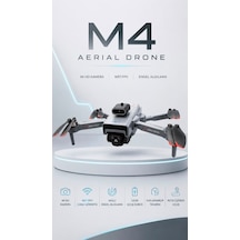 M4 4k Hd Drone Katlanabilir Wifi Fpv Kameralı Engel Algılamalı Profesyonel Drone