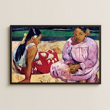 Sahilde Tahitili Kadınlar - Gauguin Uv Baskı Pvc Tablo