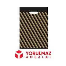 4 No 40 X 50 Naksan Çizgili Takviyeli Poşet 50 Li