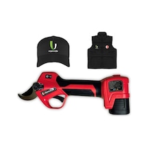 Sc-8614 Üç Akülü Şarjlı Budama Makası 35mm+şapka+yelek Set