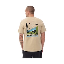 Columbia M İlluminated Brand Ss Tee Erkek Günlük Tişört 9121061271 Krem
