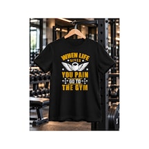 Segungear Gym Pain Erkek Regular Fit Baskılı Spor Tişört Siyah - 932139890 Siyah