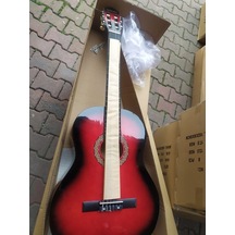 Tam Boy 4/4 Boy Kırmızı Tam Boy Gitar-Tel-Kılıf-Pena