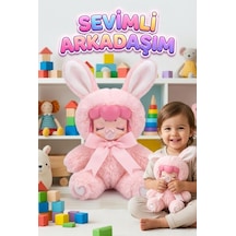 Nansi Peluş Figür Bebek - Çocuklar İçin Tavşan Kostümlü 17 Cm Uyku Arkadaşı Oyuncak Bebek