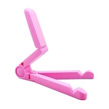 Masaüstü Katlanabilir Telefon Tablet Tutucu Stand - Al2457 Pembe