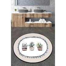 Guipure Çap Banyo Halısı Djt 80x80 cm, Banyo Halısı , Banyo paspası yıkanabilir