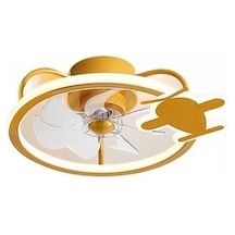 Yucama Çocuk Uçak Tavan Fan Lambası, Akıllı Yatak Odası Tavan Fanı, Basit Ev Elektrikli Fan Avizesi, 220v Uygulama Adımsız Püskürtme - Altın