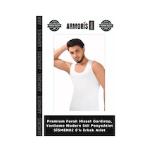 Armoris Premium Ferah Hisset Gardırop, Yenileme Modern Stil Penyeatlet Sismen02 6'lı Erkek Atlet Standart