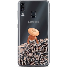 Samsung Uyumlu A30 Skirt Tasarımlı Süper Şeffaf Telefon Kılıfı Çok Renkli