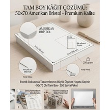 Tr Amerikan Bristol Karton 50x70 Cm 210 Gr - 10 Adet