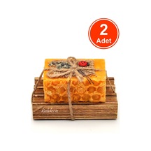 Hediyelik Bıttım Yağı Sabunu El Yapımı Doğal Paletli 110 G x 2 Ad