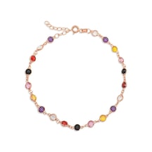 Himarry 925 Ayar Gümüş Renkli Taşlı Bileklik