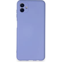 Samsung Galaxy  Uyumlu,  A04 Kılıf Nano İçi Kadife Silikon - Lila