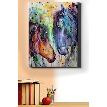 Webstyle Sayılarla Boyama Seti Kasnaklı Soyut Atlar 60 X 75 Cm