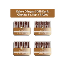 Kahve Dünyası Sütlü Kaşık Çikolata 4'lü 6 x 8 G