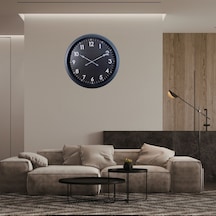 Büro Ev Ofis Hediyesi İçin 60cm Siyah Metal Klasik Duvar Saati Diğer 08953959