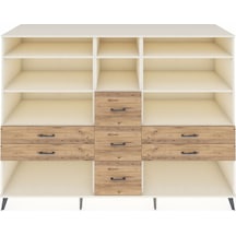 Kronos Dolap 8 Raflı 7 Çekmeceli 220x59x163 Aytaşı-aytaşı/çam Aytaşı-aytaşı/çam