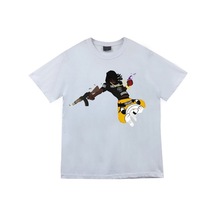 Stoned&Fame Glo Gang Baskılı T-shirt Beyaz
