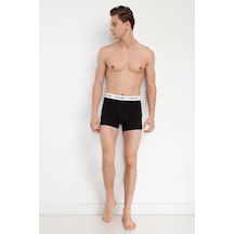 Calvin Klein Erkek 3lü Boxer - Gri Beyaz Siyah Çok Renkli Calvin Klein Erkek 3lü Boxer - Gri Beyaz Siyah Çok Renkli