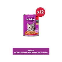 Sığır Etli,biftekli Konserve Kedi Maması 400 Gr X 12 Adet