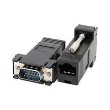 Vga Extender Rj45 Cat5/cat6/cat7 Uzatıcı Çevirici 2'li Paket