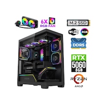 Xaser Clove X160 Ryzen 5 7500x3d 32gb Ddr5 Ram 1tb M.2 Nvme Ssd 8gb Rtx5060 Sıvı Soğutmalı Oyuncu Bilgisayarı Diğer