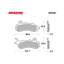HONDA PCX 125 125 2020 BRAKING YARI METALİK FREN BALATASI 999SM1