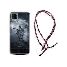 Huawei Y5P Kılıf Rasta Boyun Askılı Atatürk 6 1796 Siyah