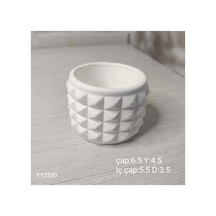 Yy2530 Kare Desenli Çıkıntılı Saksı Silikon Kalıp