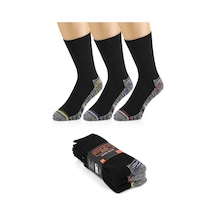 Ozzy Socks 3 Çift Erkek Dayanıklı - Koruyucu ve Topuk Burun Kalın Çorap Krem