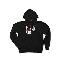 August Burns Red Siyah Fermuarlı Kapşonlu Sweatshirt