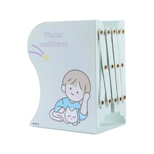 Masaüstü Kitap Tutucu Kedili Çocuk Mavi