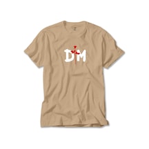 Depeche Mode Logo Krem Tişört Krem
