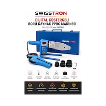 Swisstron Swsmrc2033 Dijital Pprc Dijital Boru Kaynak Makinesi 20/25/32 Mm Pafta + Boru Makası Set