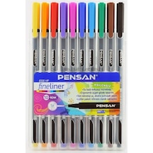 Pensan Fineliner 6500 10 Lu Plastik Kutu