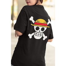 Anime One Piece Hasır Şapka Korsanları Ön - Arka Baskılı Tişört Anime One Piece Hasır Şapka Korsanları Ön - Arka Baskılı Tişört