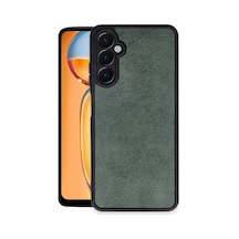 Newface Samsung Galaxy A55 5g Kılıf Aras Deri Kapak - Koyu Yeşil