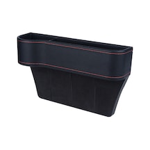 Wezone Sürücü Tarafı Siyah Otomobil Koltuk Aralığı Depolama Kutusu - Abs Ve Pu Deri Iç Mekan Organizer