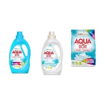 Aquabor Doğal Mineralli Sıvı Renkliler + Sıvı Beyaz + 4 Kg Renkliler 3 Lü Set