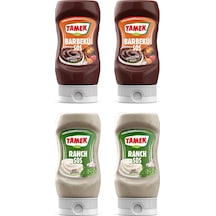 Tamek Barbekü Sos Ve Ranch Sos 4 Lü Set