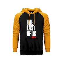 The Last Of Us Part 2 Yazı Sarı Renk Reglan Kol Kapşonlu Sweatshirt Sarı